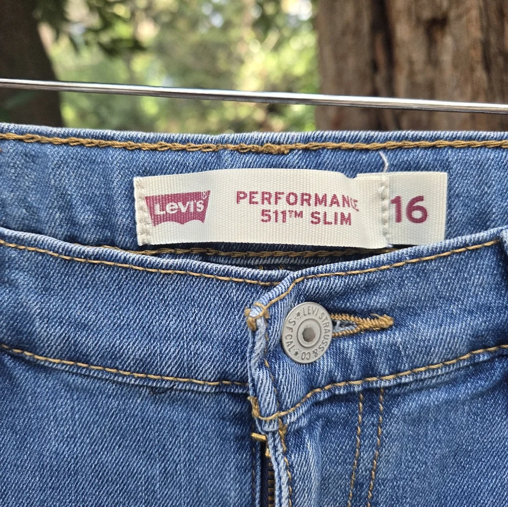 Levis Performance 511 Slim Mens Classic‎ Blue Denim Jeans W28 L30